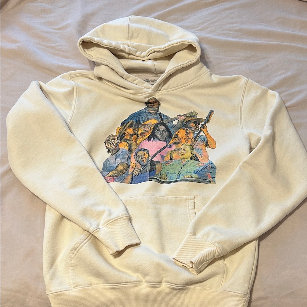 Zach Bryan Cream Hoodie Adult Small